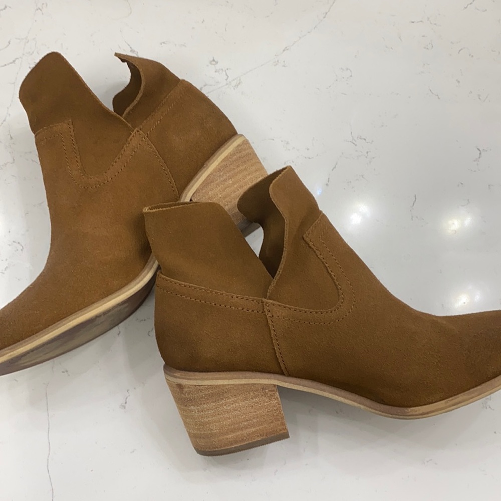 BP brown suede ankle bootie - 6